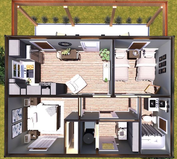 Home Plan - Cottage Floor Plan - Main Floor Plan #44-307