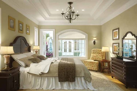 Interior - Master Bedroom for Traditional House Plan #938-16 - 4 bed, 3.5 bath
