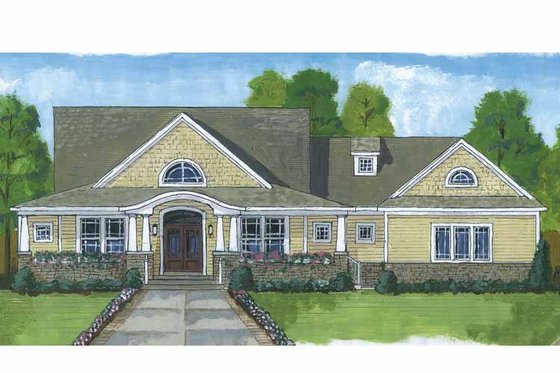 Exterior - Front Elevation 3 for Craftsman House Plan #46-822 - 4 bed, 2.5 bath
