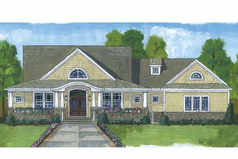 Architectural House Design - Exterior - Front Elevation 3 for Craftsman House Plan #46-822 - 4 bed, 2.5 bath