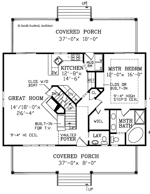 Dream House Plan - Country Floor Plan - Main Floor Plan #314-197