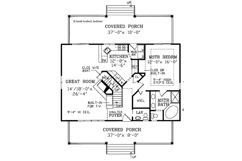 Dream House Plan - Floor Plan - Main Floor for Country House Plan #314-197 - 3 bed, 2.5 bath