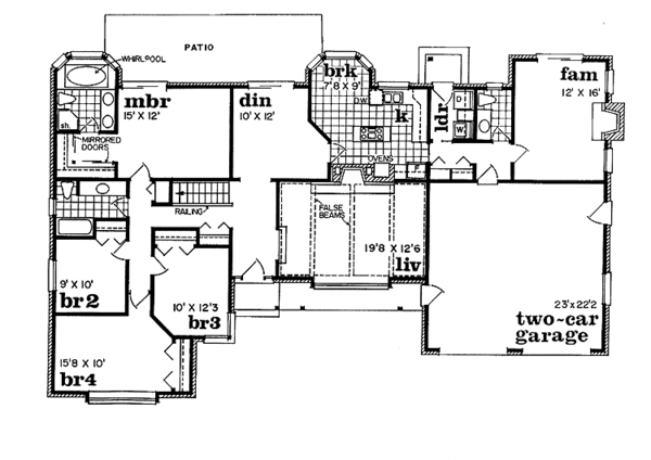 Home Plan - European Floor Plan - Main Floor Plan #47-704
