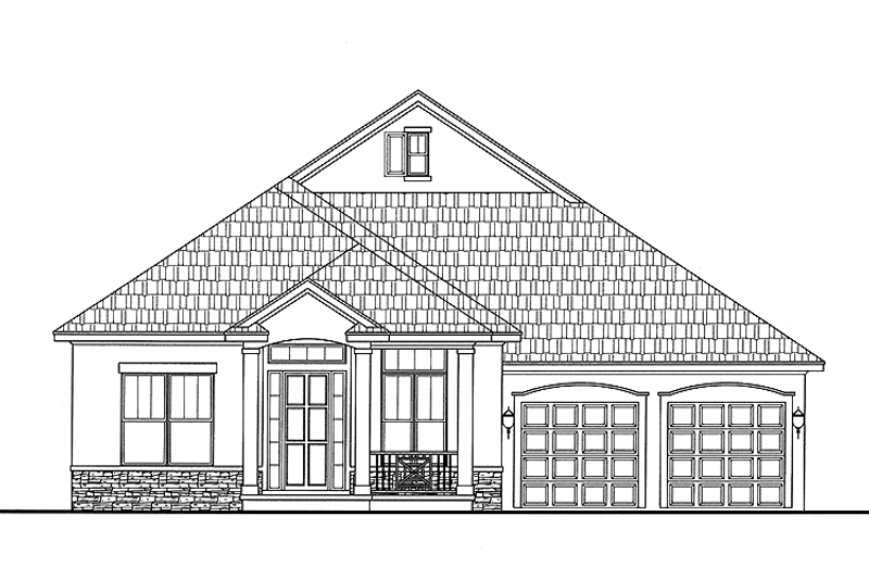 Dream House Plan - Contemporary Exterior - Front Elevation Plan #999-164
