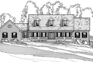 Country Exterior - Front Elevation Plan #31-108