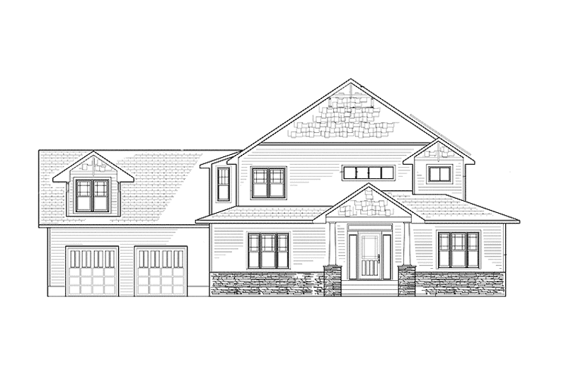 Dream House Plan - Exterior - Front Elevation 3 for Craftsman House Plan #939-1 - 4 bed, 3.5 bath