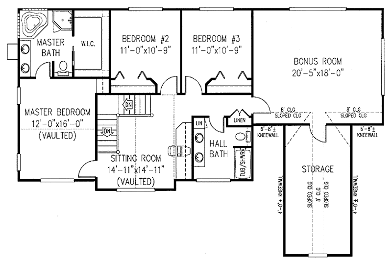 Home Plan - Floor Plan - Upper Floor for Victorian House Plan #11-253 - 3 bed, 2.5 bath