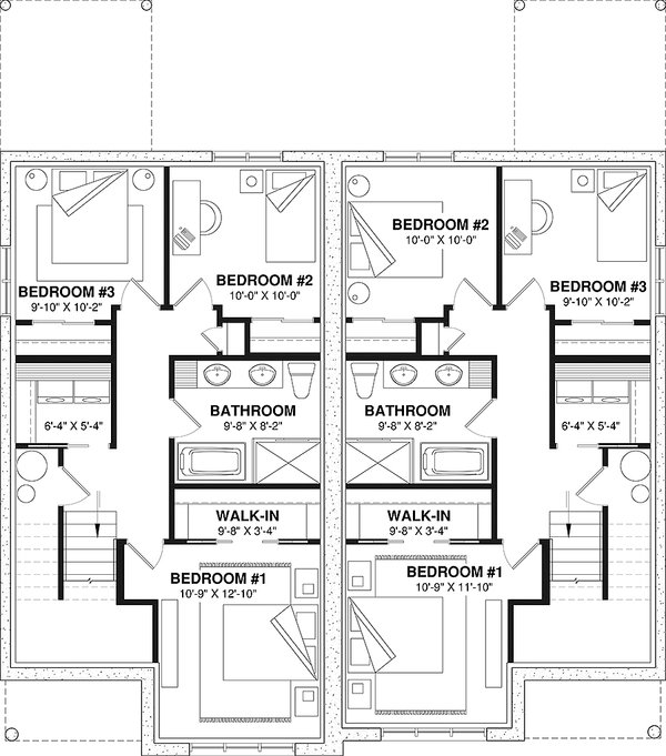Architectural House Design - Traditional Floor Plan - Lower Floor Plan #23-2496
