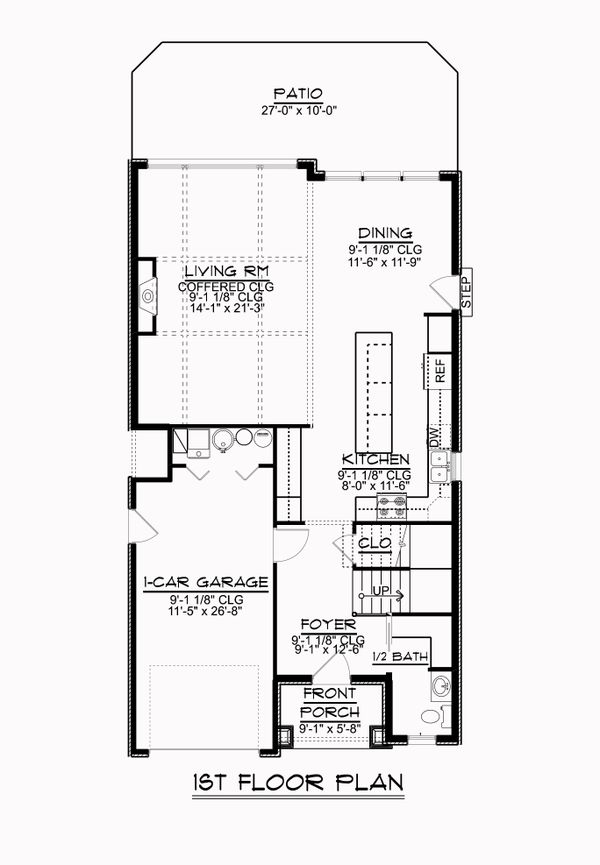 Dream House Plan - Craftsman Floor Plan - Main Floor Plan #1064-84