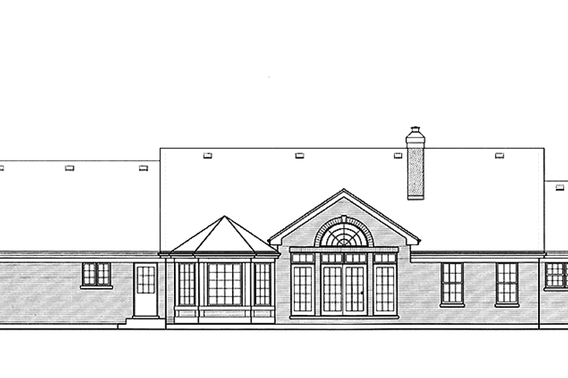Dream House Plan - Exterior - Rear Elevation for Prairie House Plan #978-26 - 3 bed, 2 bath