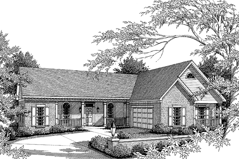 Dream House Plan - Exterior - Front Elevation 3 for Country House Plan #952-152 - 3 bed, 3.5 bath