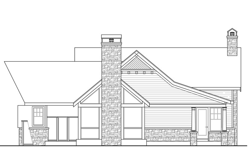 Dream House Plan - Exterior - Other Elevation 2 for Country House Plan #124-967 - 3 bed, 3.5 bath