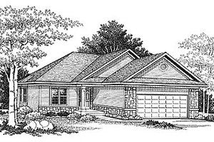Traditional Exterior - Front Elevation Plan #70-229