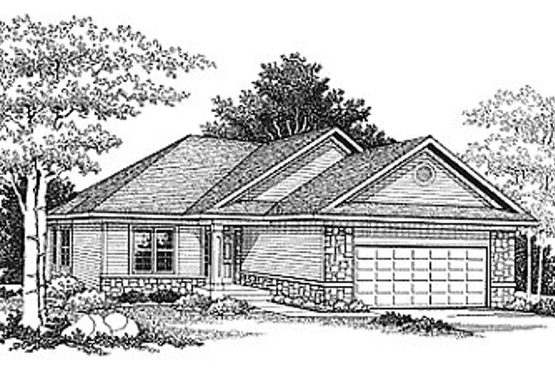Architectural House Design - Traditional Exterior - Front Elevation Plan #70-229