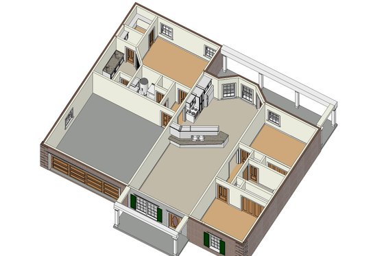Floor Plan - Other Floor for Traditional House Plan #44-135 - 3 bed, 2 bath