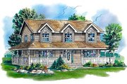 Country Style House Plan - 4 Beds 2.5 Baths 2115 Sq/Ft Plan #18-344 