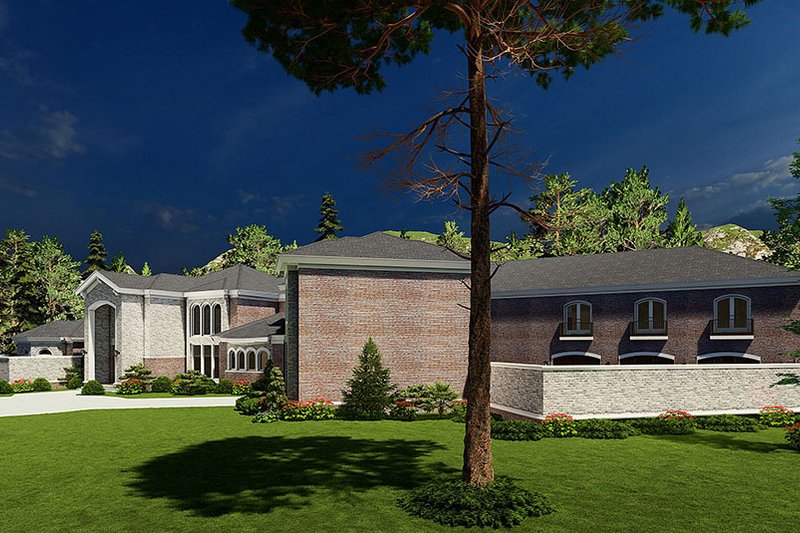 Dream House Plan - Exterior - Other Elevation for Mediterranean House Plan #923-41 - 5 bed, 9 bath