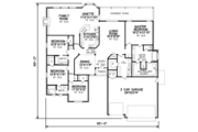Traditional Style House Plan - 4 Beds 3 Baths 2596 Sq/Ft Plan #65-290 