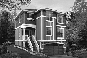 Craftsman Exterior - Front Elevation Plan #132-286