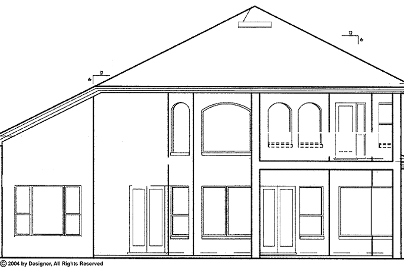 Dream House Plan - Exterior - Rear Elevation for Mediterranean House Plan #417-544 - 3 bed, 2.5 bath