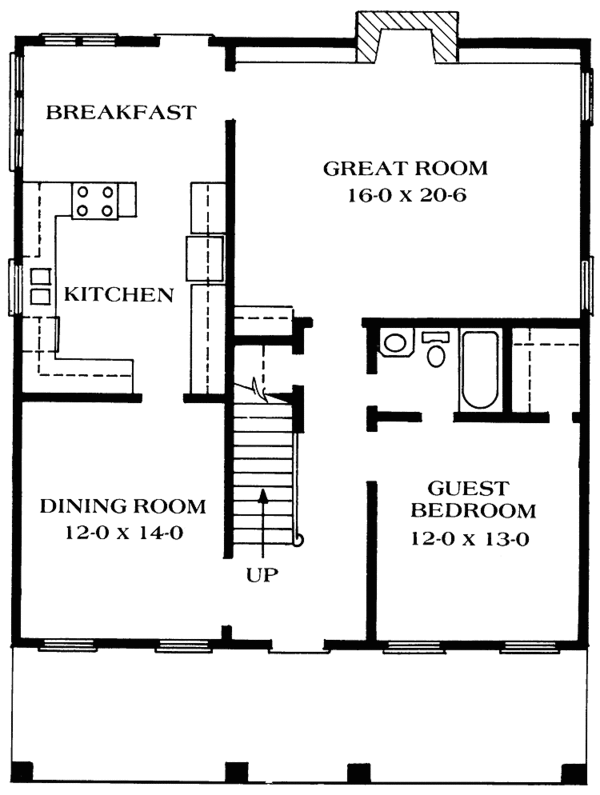 Home Plan - Country Floor Plan - Main Floor Plan #1014-26