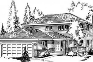 Traditional Exterior - Front Elevation Plan #18-9103