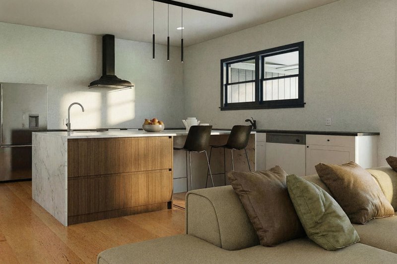 Architectural House Design - Interior - Family Room 2 for Farmhouse House Plan #1112-19 - 4 bed, 3.5 bath