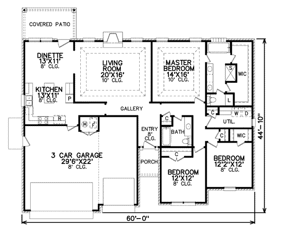 Traditional Floor Plan - Main Floor Plan #65-387
