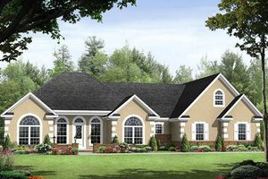 Traditional Exterior - Front Elevation Plan #21-252