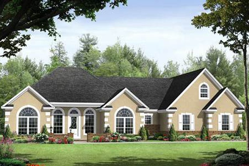 Architectural House Design - Traditional Exterior - Front Elevation Plan #21-252