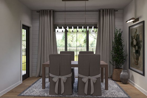 Interior - Dining Room 3 for Colonial House Plan #455-415 - 3 bed, 2 bath