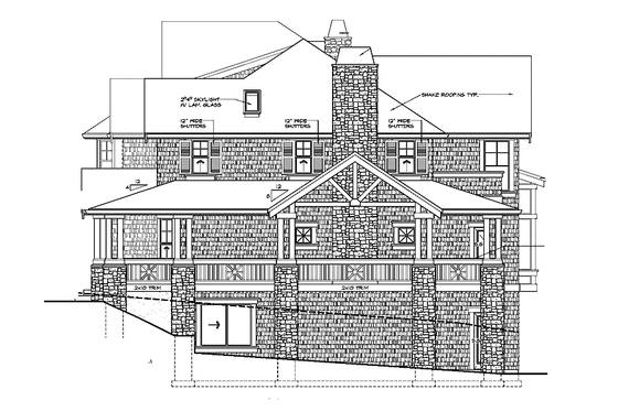 Floor Plan - Other Floor for Craftsman House Plan #132-335 - 4 bed, 3.5 bath