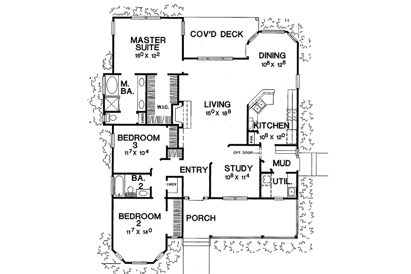Home Plan - Floor Plan - Main Floor for Victorian House Plan #472-129 - 3 bed, 2 bath