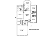 Traditional Style House Plan - 3 Beds 2 Baths 1616 Sq/Ft Plan #81-1445 