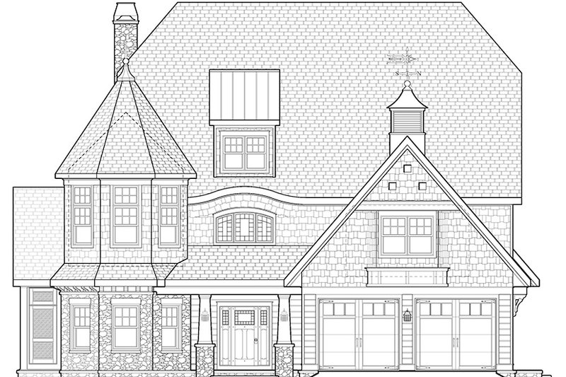 Home Plan - Exterior - Front Elevation 5 for Craftsman House Plan #928-34 - 3 bed, 3 bath
