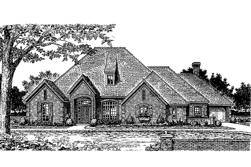 Dream House Plan - Exterior - Front Elevation 3 for Country House Plan #310-1213 - 4 bed, 3.5 bath