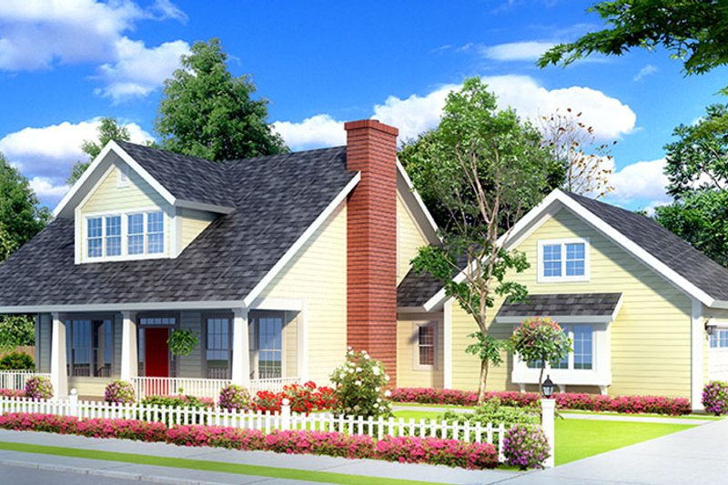 Dream House Plan - Exterior - Front Elevation 4 for Country House Plan #513-2141 - 3 bed, 2.5 bath