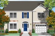 Traditional Style House Plan - 3 Beds 2.5 Baths 1884 Sq/Ft Plan #1053-76 Exterior 