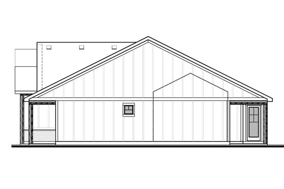 Exterior - Other Elevation 1 for Farmhouse House Plan #1073-54 - 3 bed, 2 bath