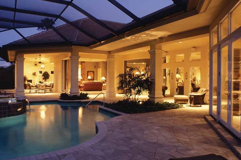 Home Plan - Exterior - Rear Elevation for Mediterranean House Plan #930-272 - 3 bed, 3.5 bath
