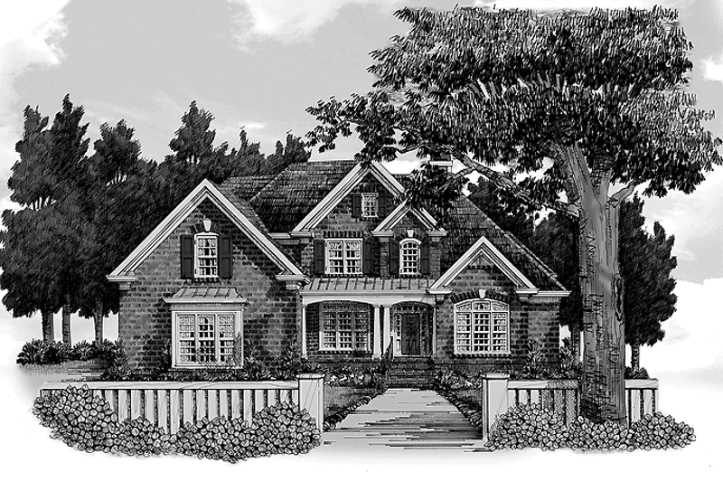 Home Plan - Exterior - Front Elevation 3 for Traditional House Plan #927-365 - 4 bed, 3.5 bath