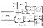 European Style House Plan - 4 Beds 2.5 Baths 2897 Sq/Ft Plan #312-398 
