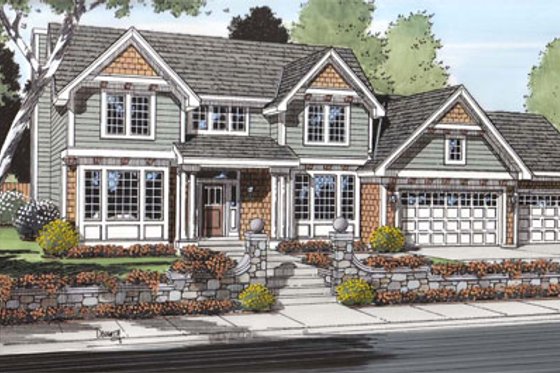 Exterior - Other Elevation for Traditional House Plan #312-146 - 3 bed, 2.5 bath