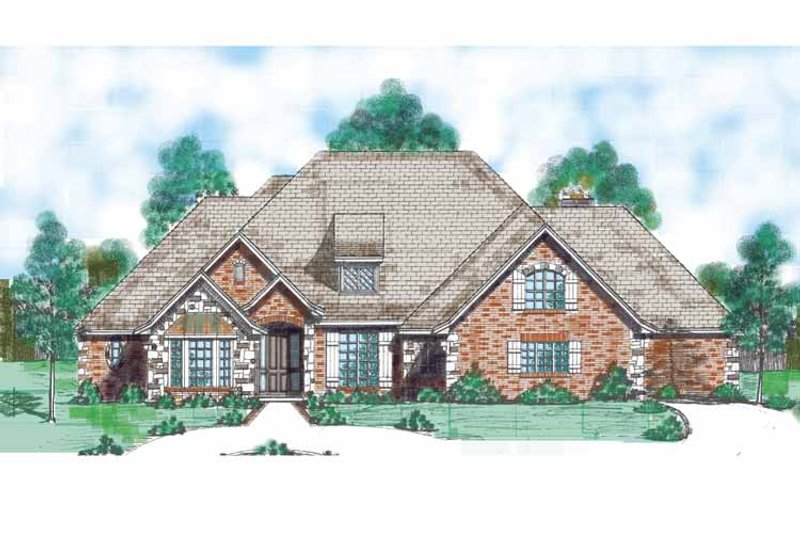 Home Plan - Exterior - Front Elevation 3 for Traditional House Plan #52-286 - 3 bed, 3.5 bath