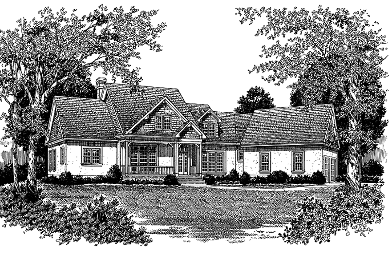 Dream House Plan - Exterior - Front Elevation 3 for Craftsman House Plan #453-172 - 4 bed, 4.5 bath