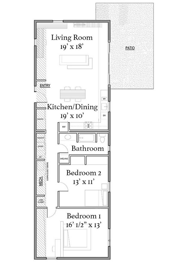 House Design - Modern Floor Plan - Main Floor Plan #497-27