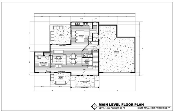 House Plan Design - Contemporary Floor Plan - Main Floor Plan #1075-8