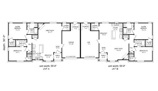 Craftsman Floor Plan - Main Floor Plan #932-27