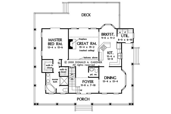 Home Plan - With Basement Stair Location