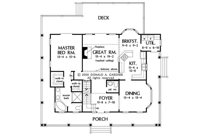 Architectural House Design - With Basement Stair Location